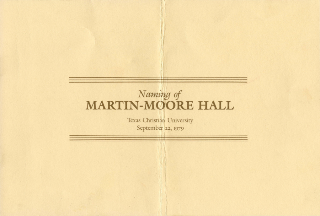 Namir:P of MARTIN-MO,ORE HALL