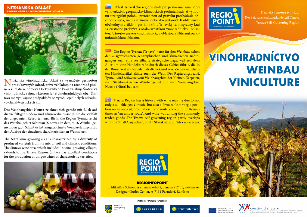 Vinohradníctvo Weinbau Viniculture