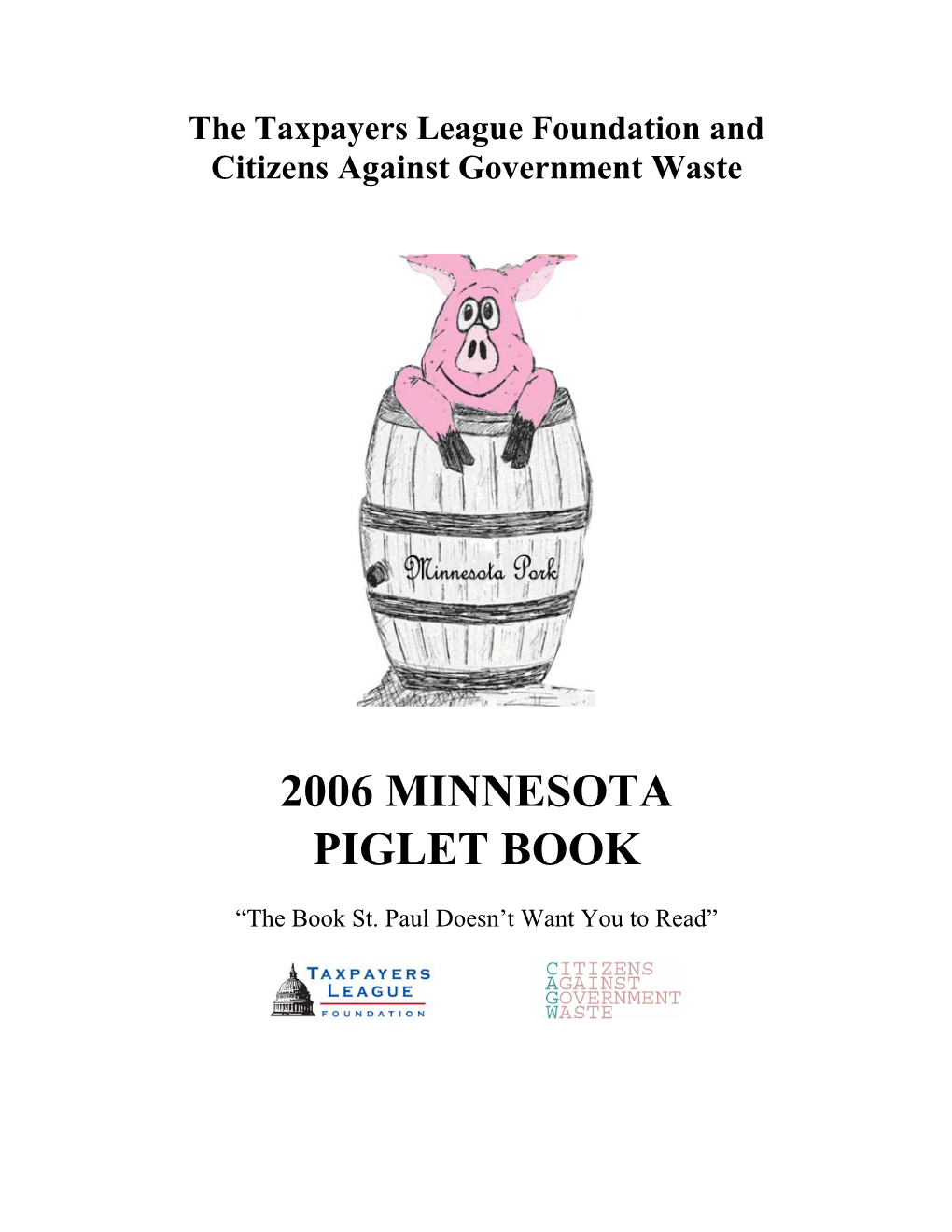 2006 Minnesota Piglet Book