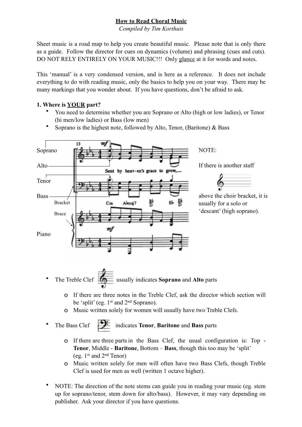 How to Read Choral Music.Pages