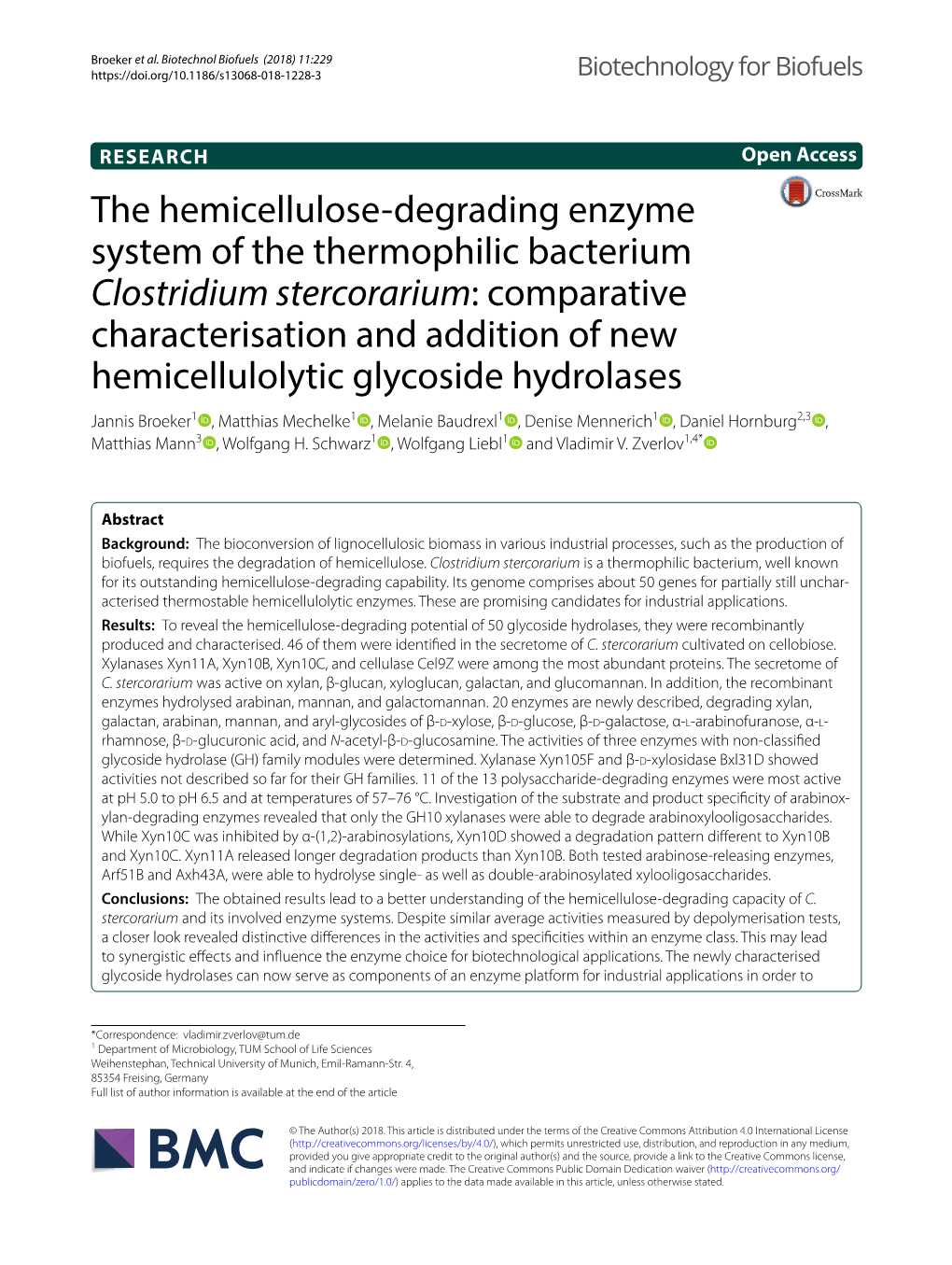 The Hemicellulose-Degrading Enzyme System of the Thermophilic
