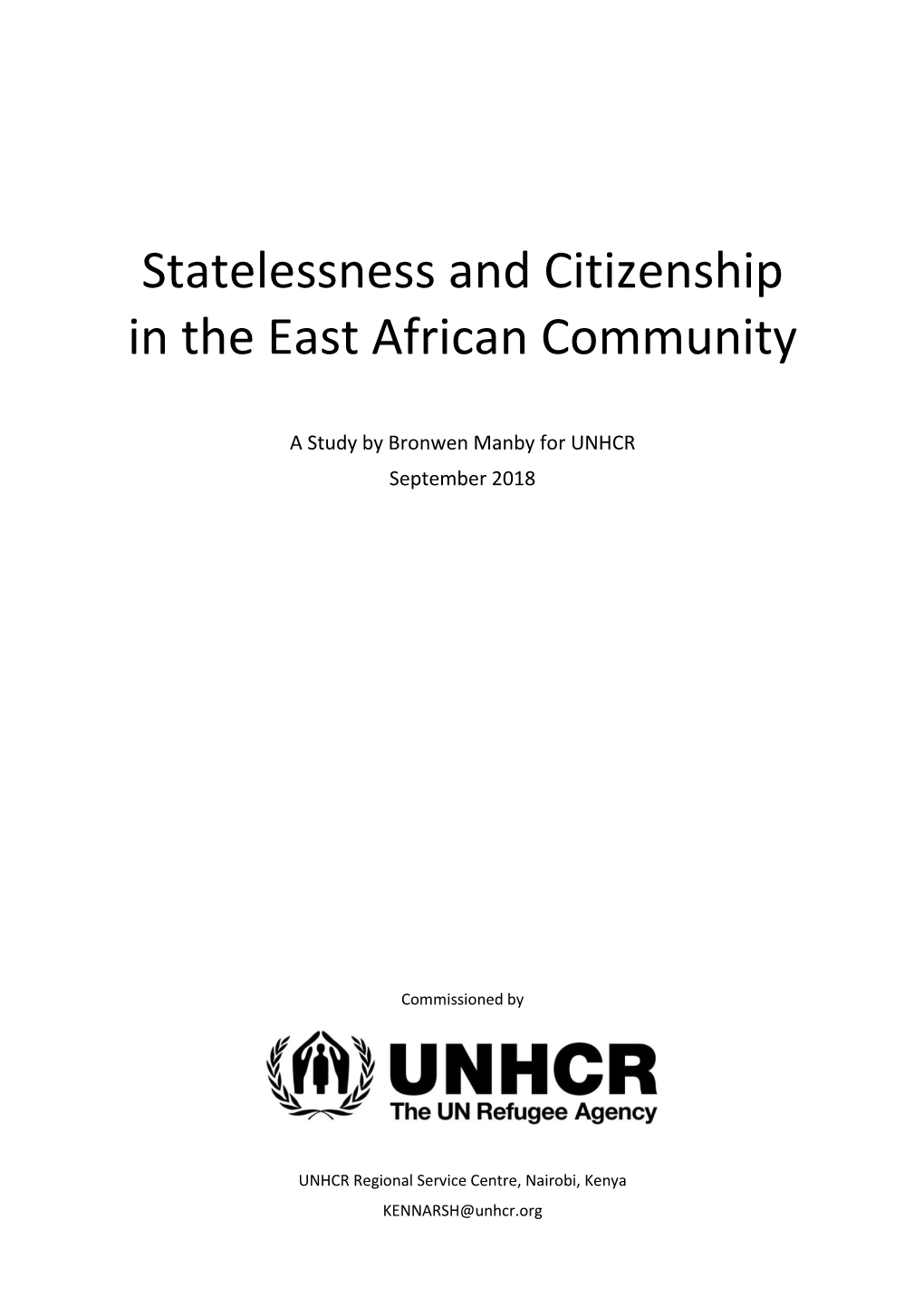 Statelessness and Citizenship in the East African Community
