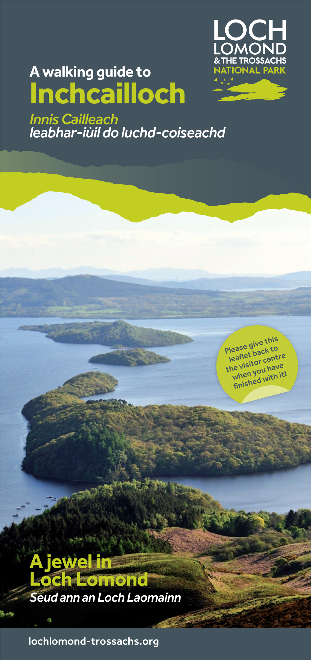 A Walking Guide to Inchcailloch Innis Cailleach Leabhar-I�Il Do Luchd-Coiseachd