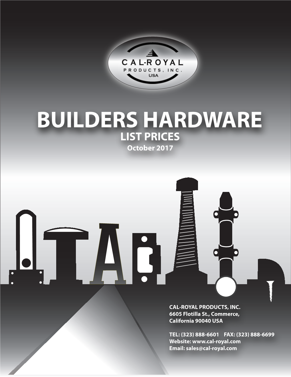 BUILDERS HARDWARE LIST PRICES October 2017