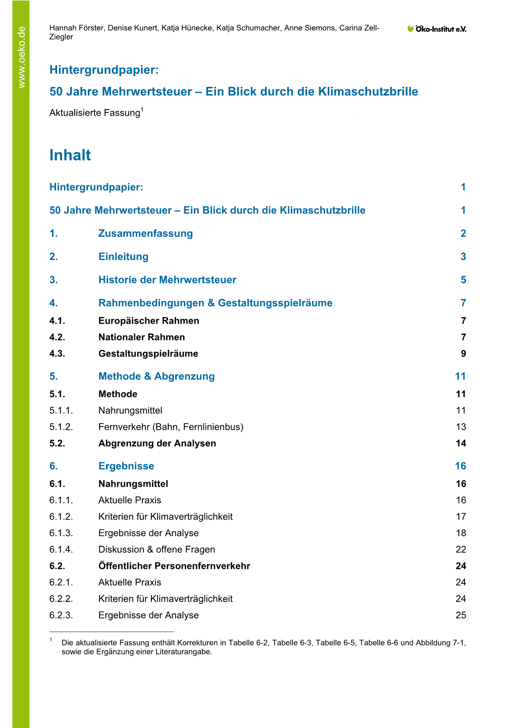 50 Jahre Mehrwertsteuer – Ein Blick Durch Die Klimaschutzbrille