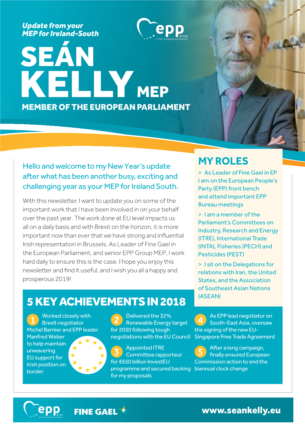 New Year Update 2019 Sean Kelly