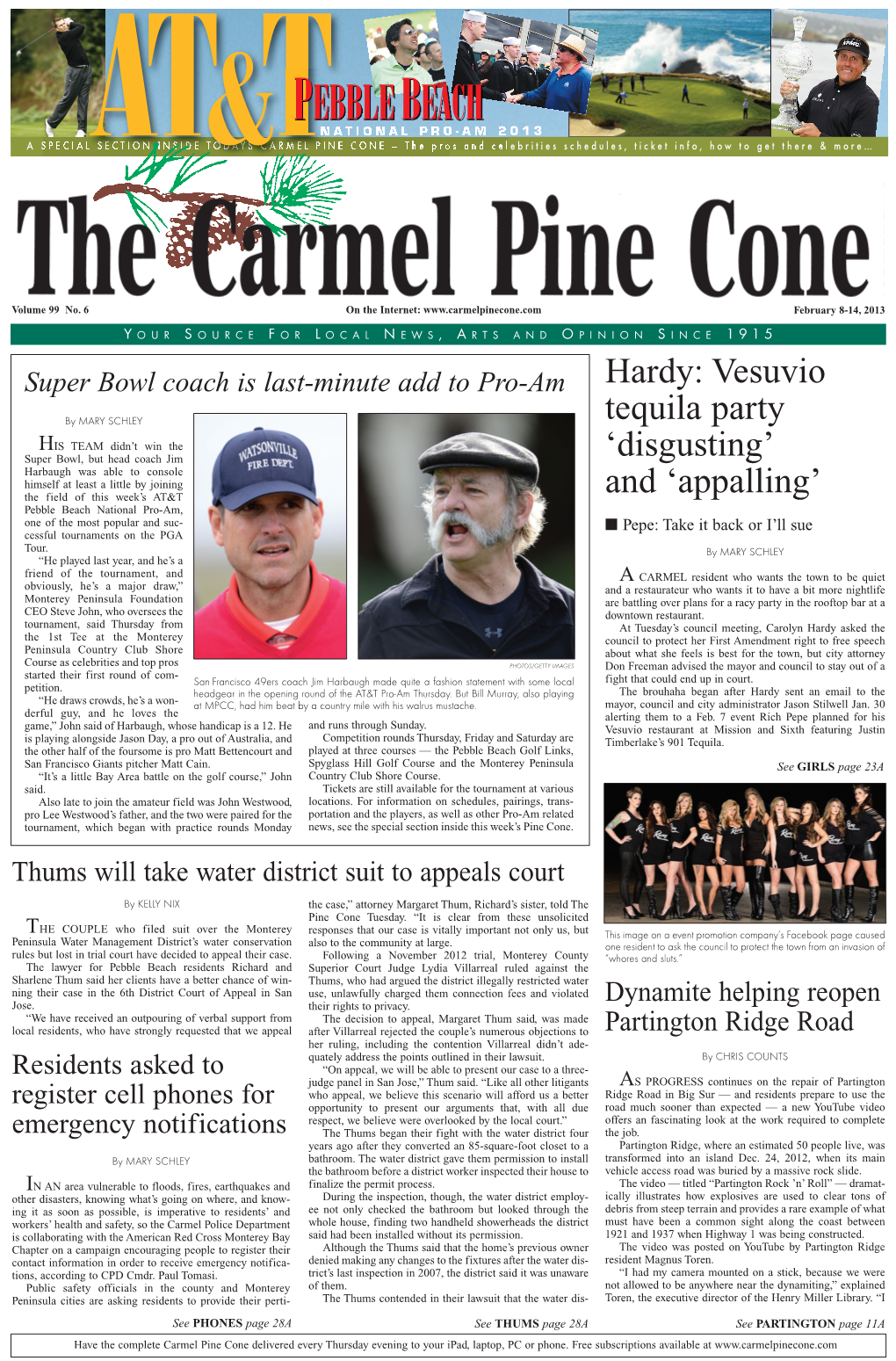 Carmel Pine Cone, February 8, 2013 (Main News)