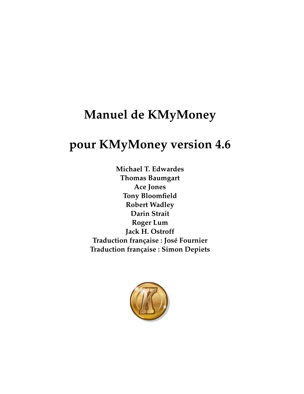 Kmymoney Pour Kmymoney Version 4.6