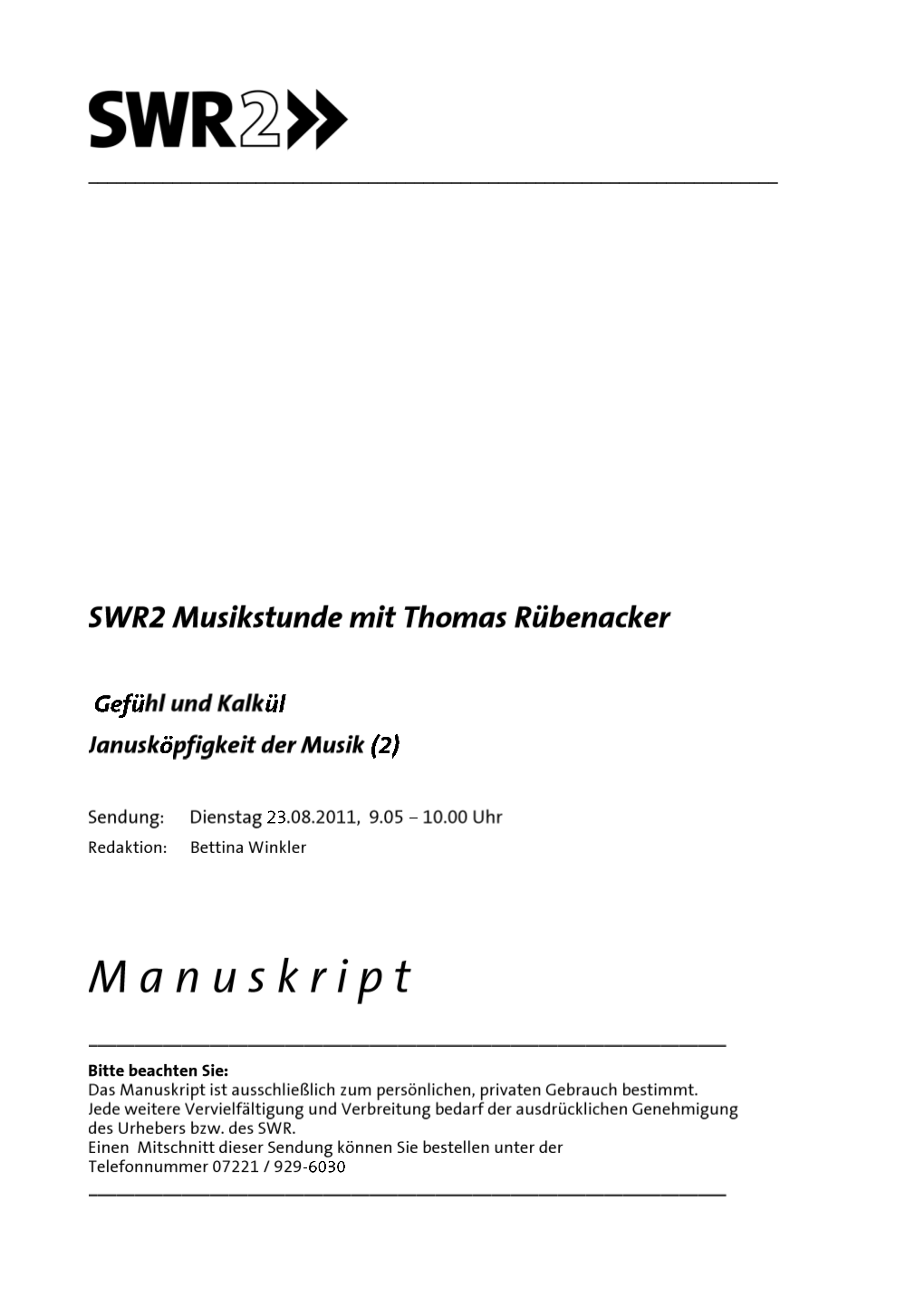 Swr2-Musikstunde-20110823.Pdf