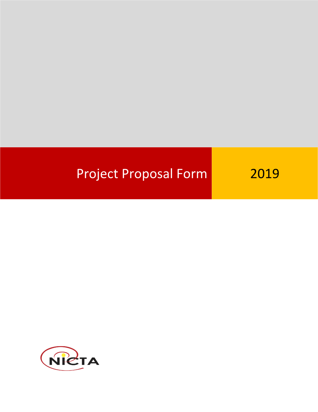 Project Proposal Form 2019