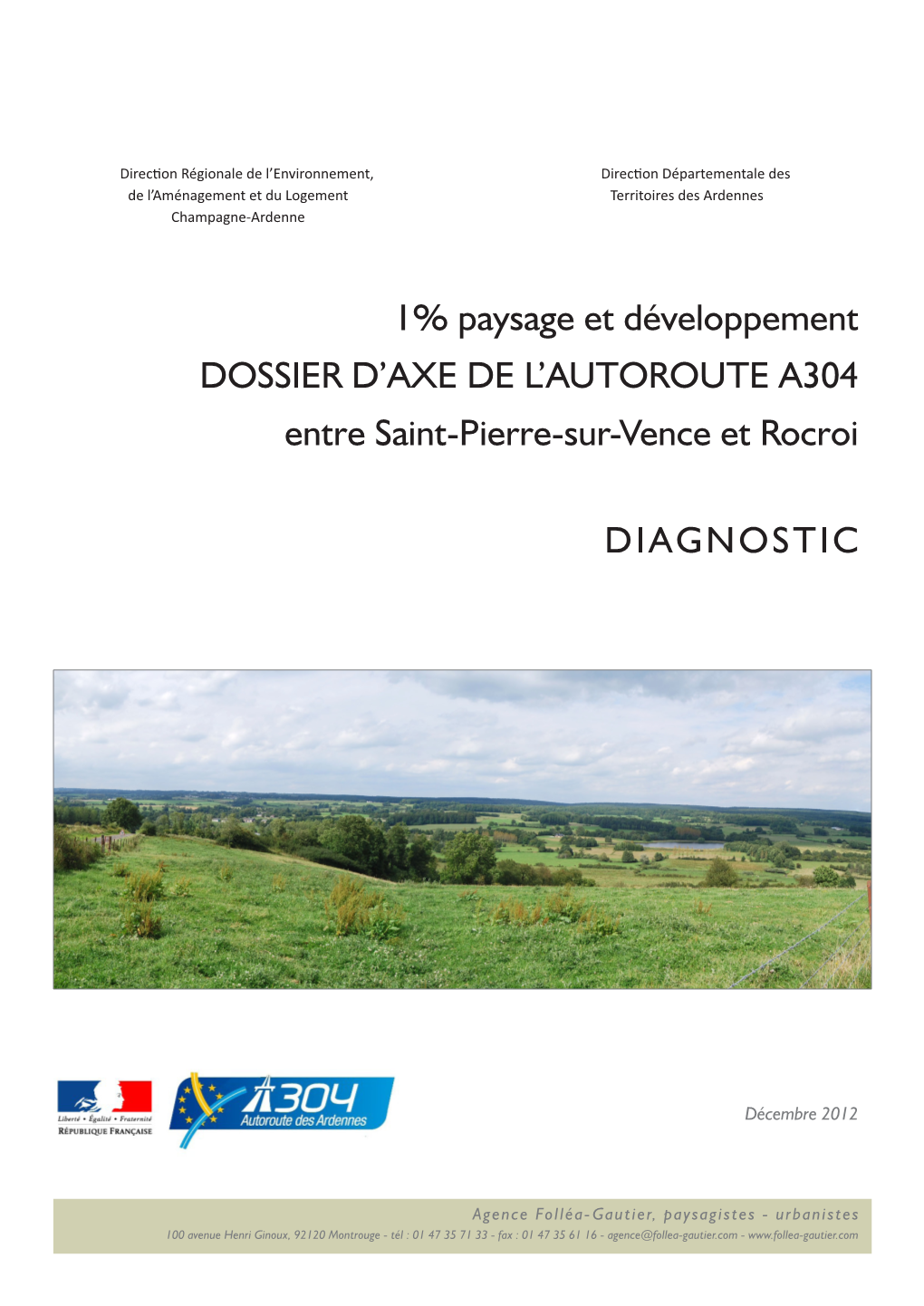 1% Paysage Et Développement DOSSIER D'axe DE L