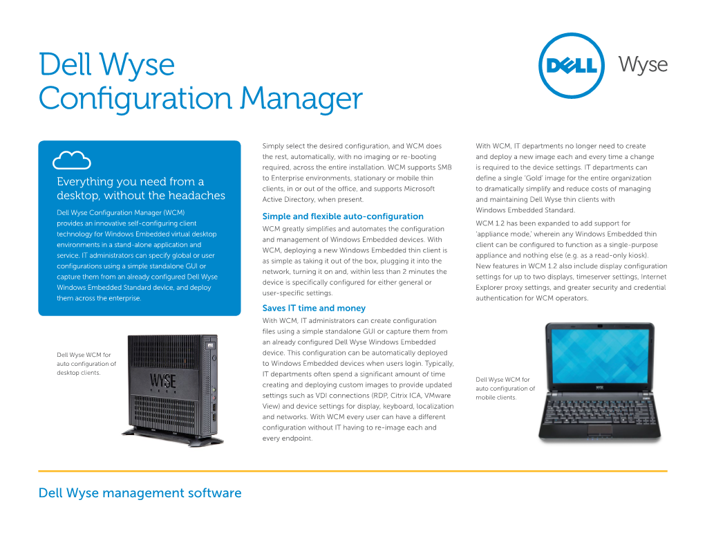 Dell Wyse Configuration Manager