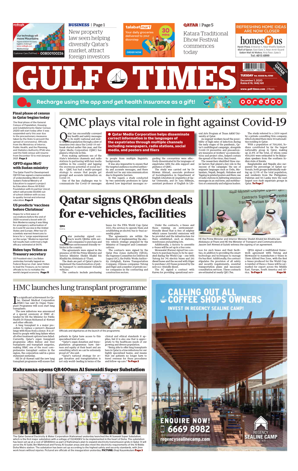 Qatar Signs Qr6bn Deals for E-Vehicles, Facilities