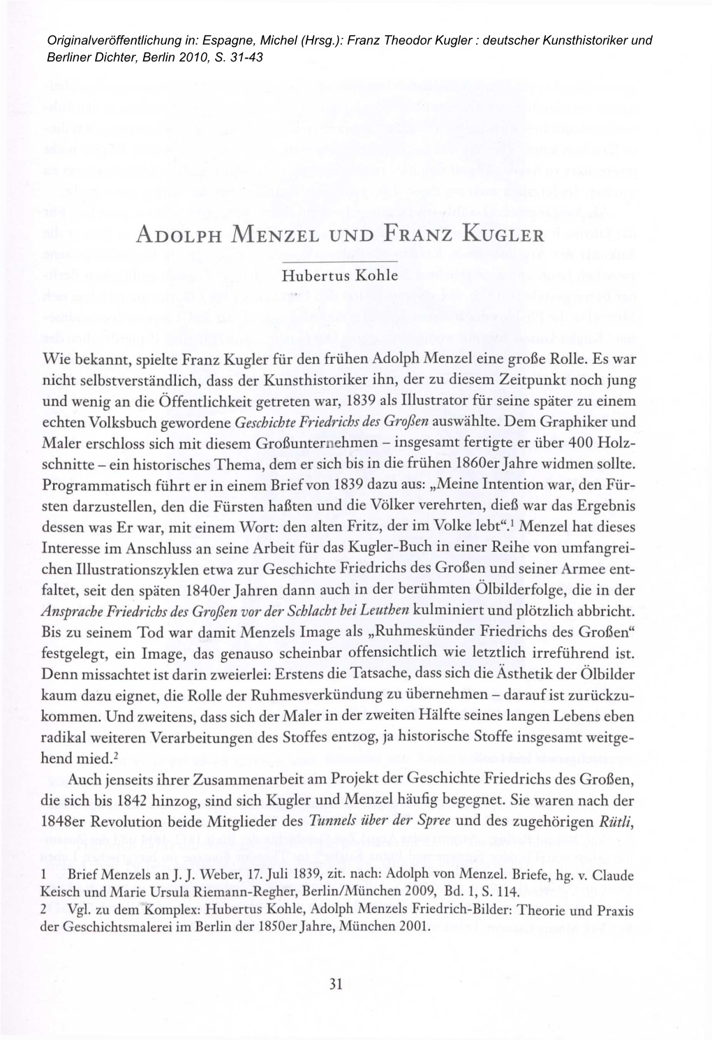 Adolph Menzel Und Franz Kugler 31