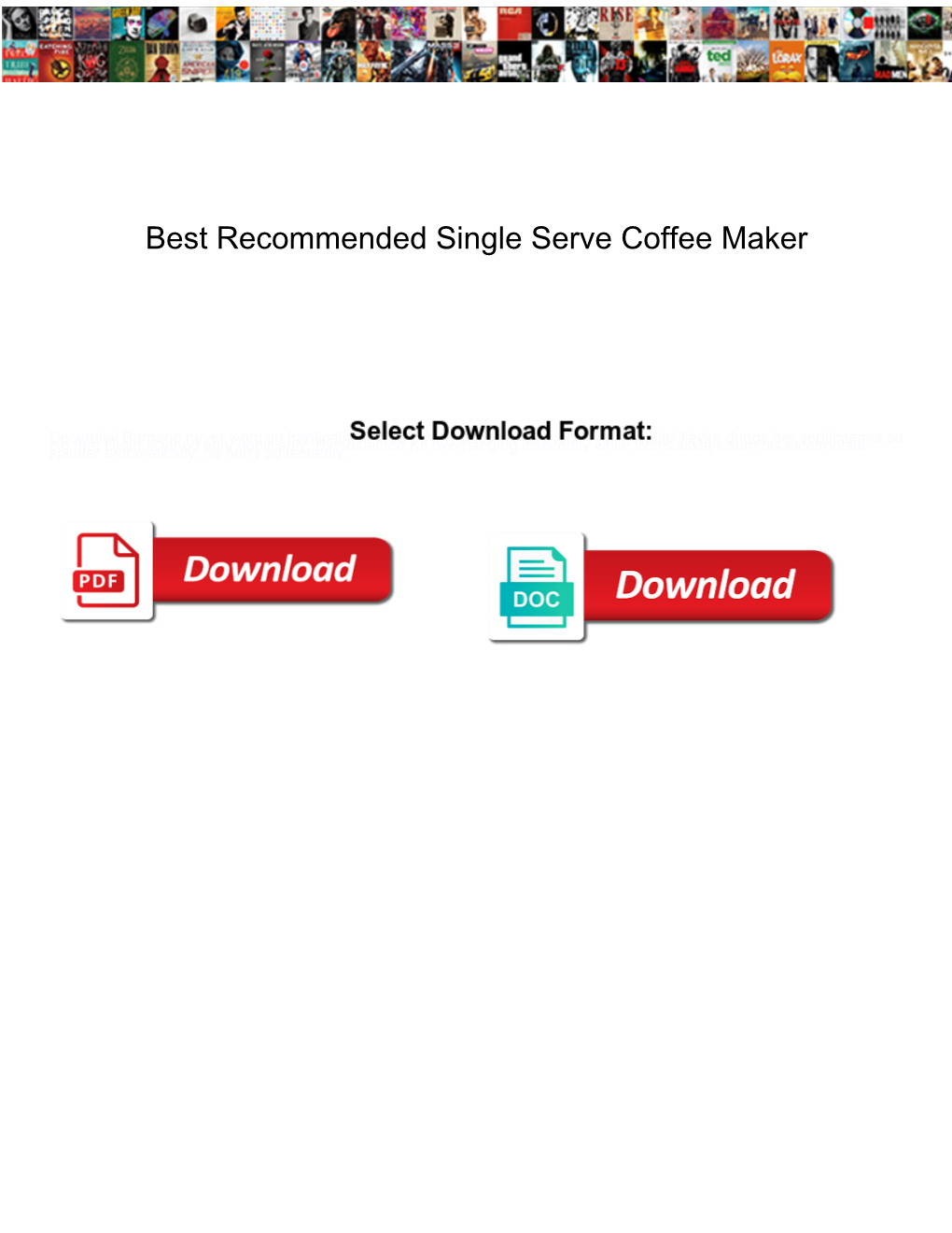 Best Recommended Single Serve Coffee Maker