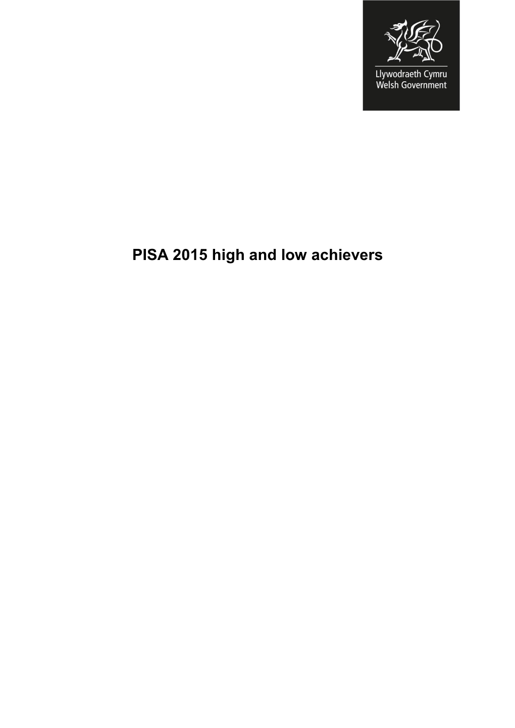 PISA 2015 High and Low Achievers , File Type