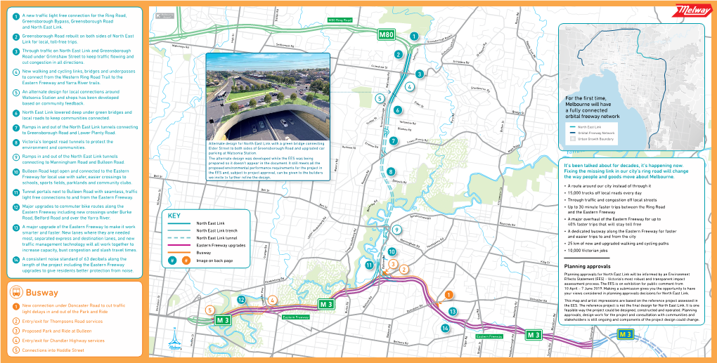 North East Link Melways Map April 2019