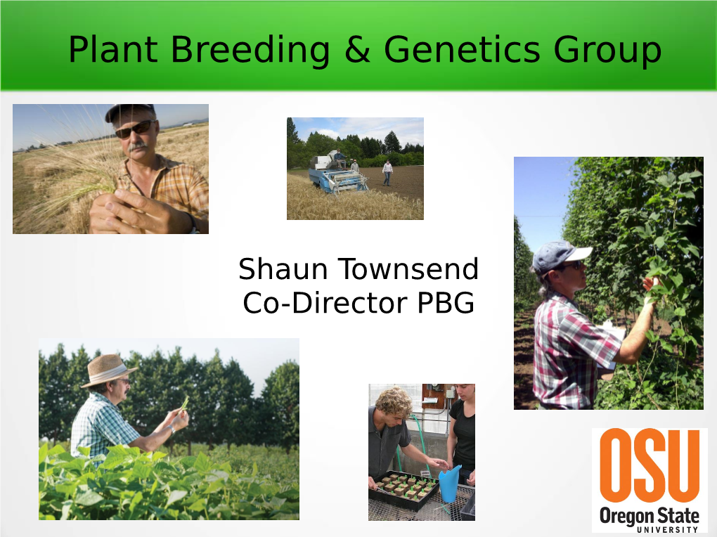 Plant Breeding & Genetics Group