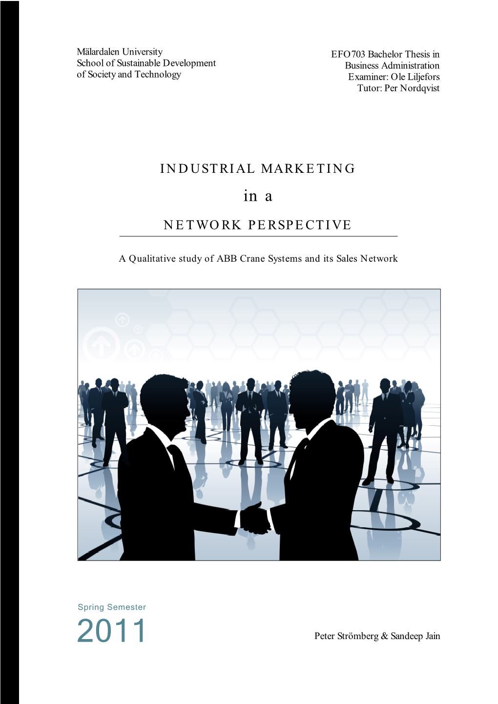 Industrial Marketing Network Perspective