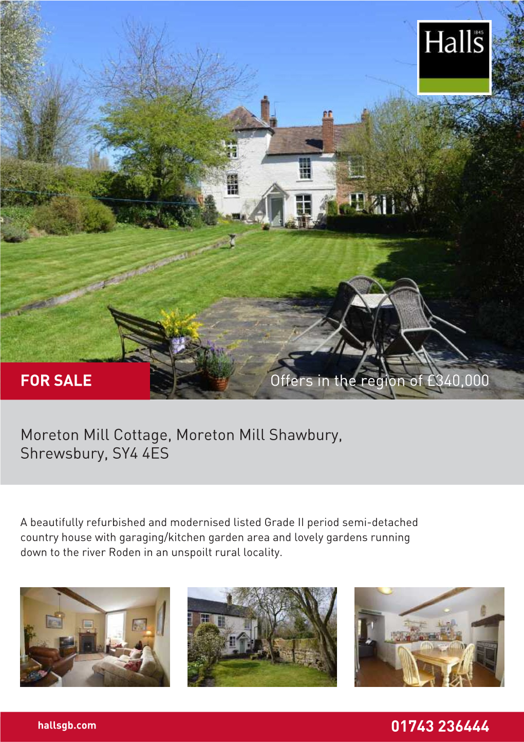 Moreton Mill Cottage, Moreton Mill Shawbury, Shrewsbury, SY4 4ES