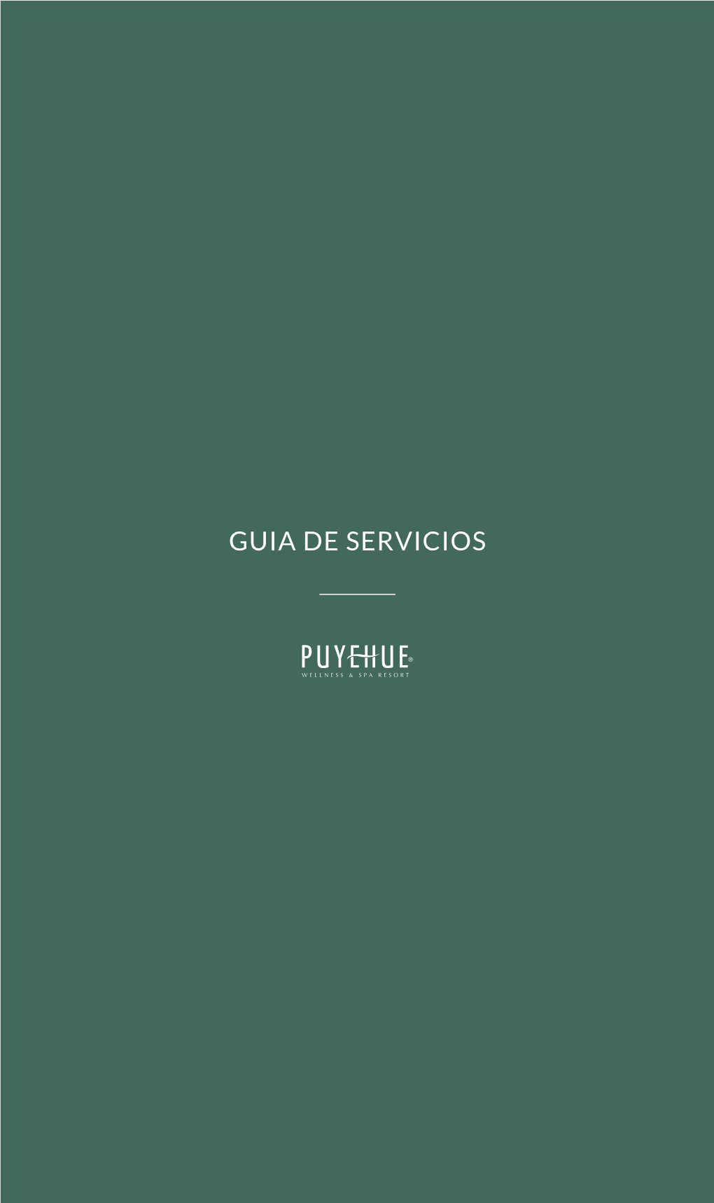 GUIA DE SERVICIOS Nuestros Servicios