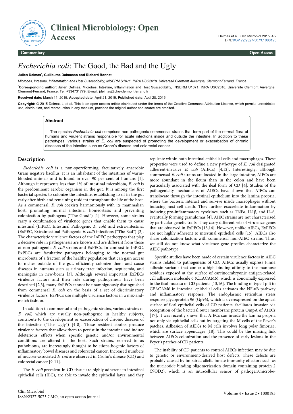 Escherichia Coli