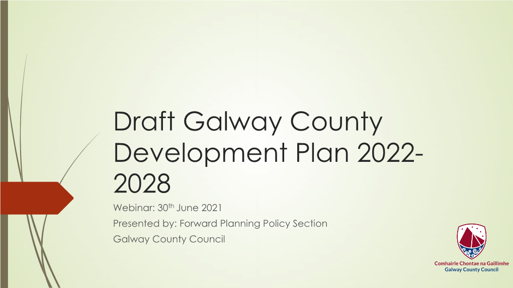 Galway County Development Plan 2022-2028