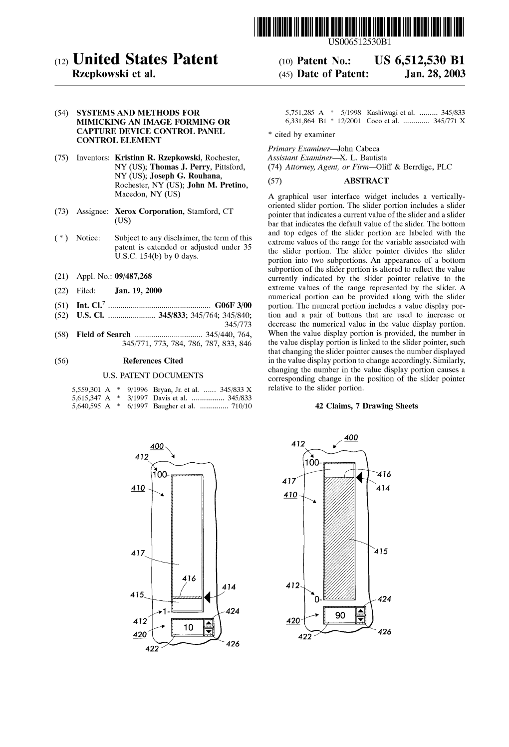 (12) United States Patent (10) Patent No.: US 6,512,530 B1 Rzepkowski Et Al