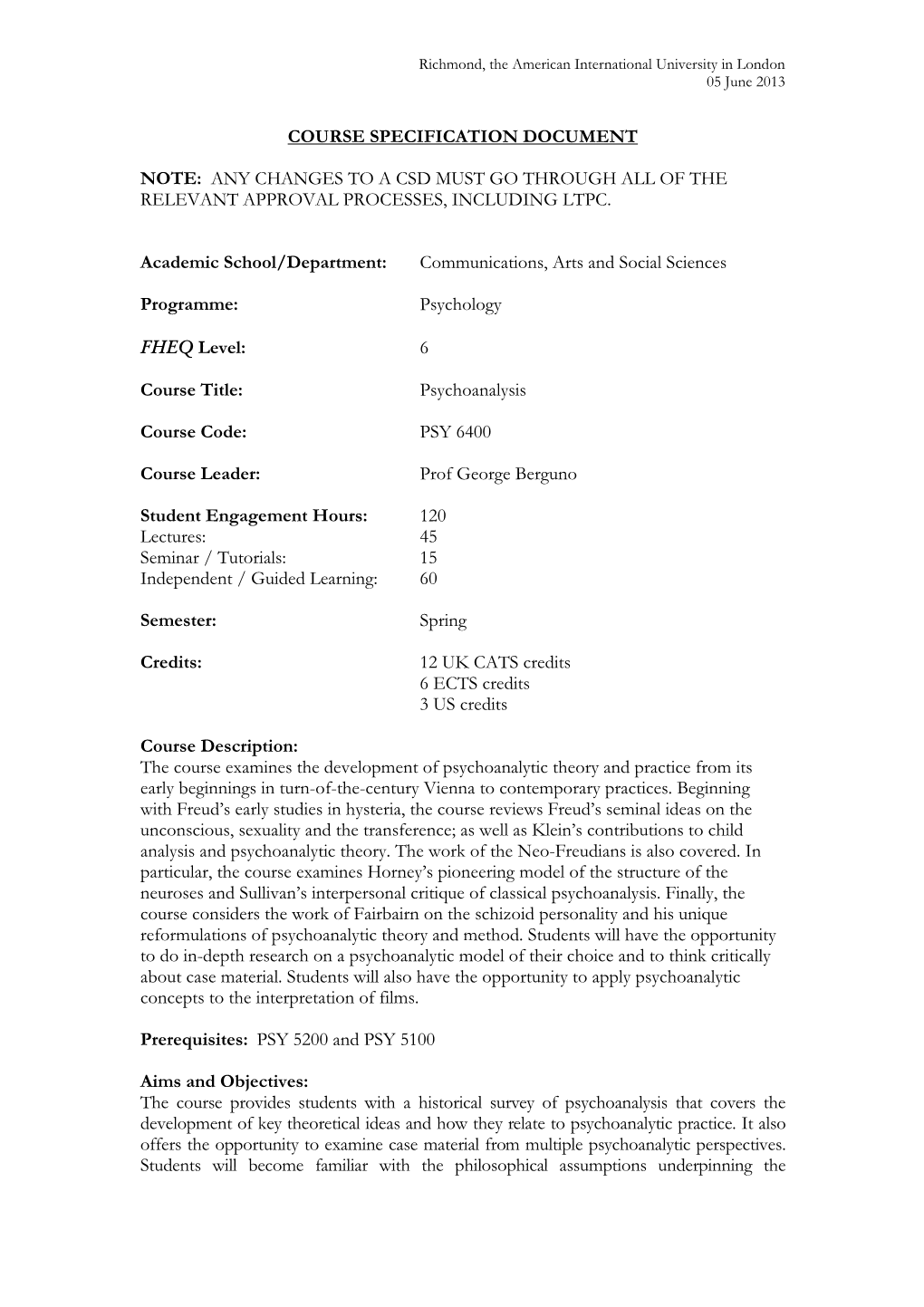 CSD-PSY-6400-Psychoanalysis.Pdf