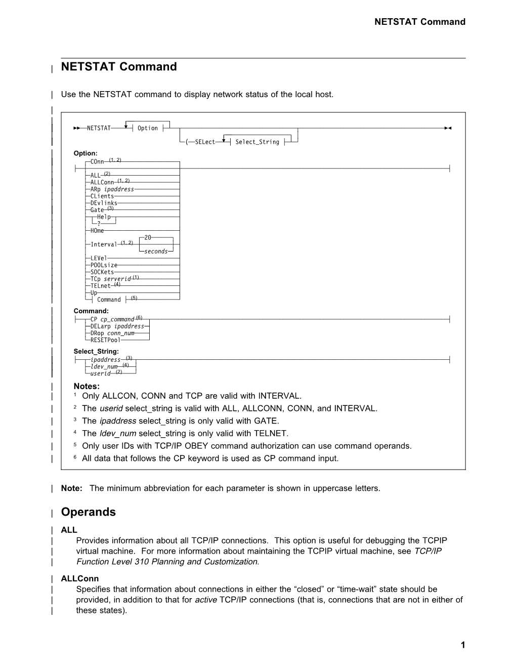 NETSTAT Command