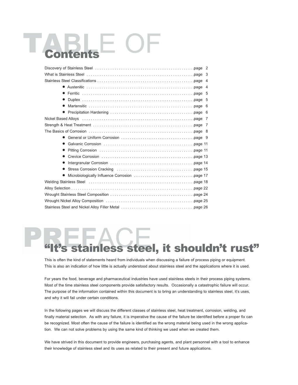 Stainless Steel Selection Guide