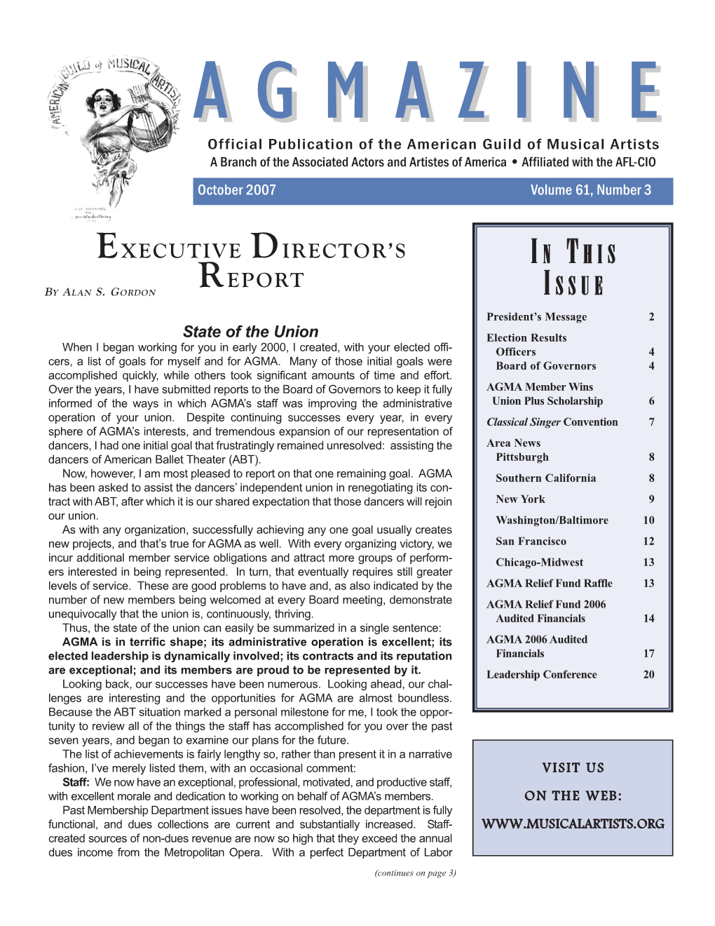 October 2007 Volume 61, Number 3