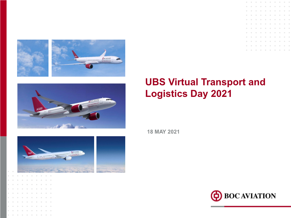 UBS Virtual Transport and Logistics Day 2021