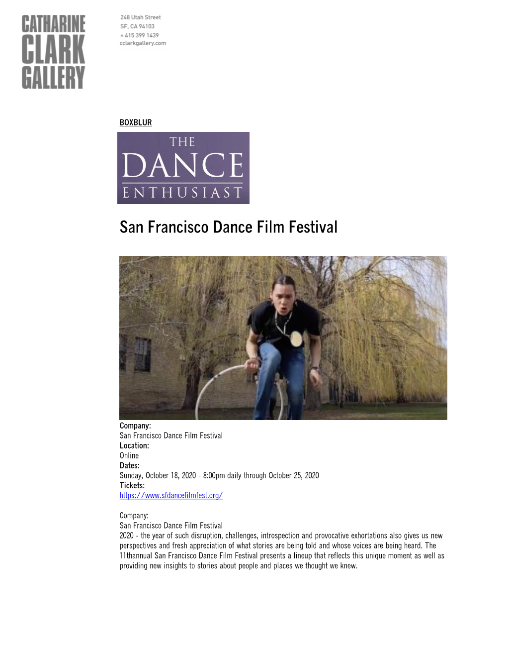 San Francisco Dance Film Festival