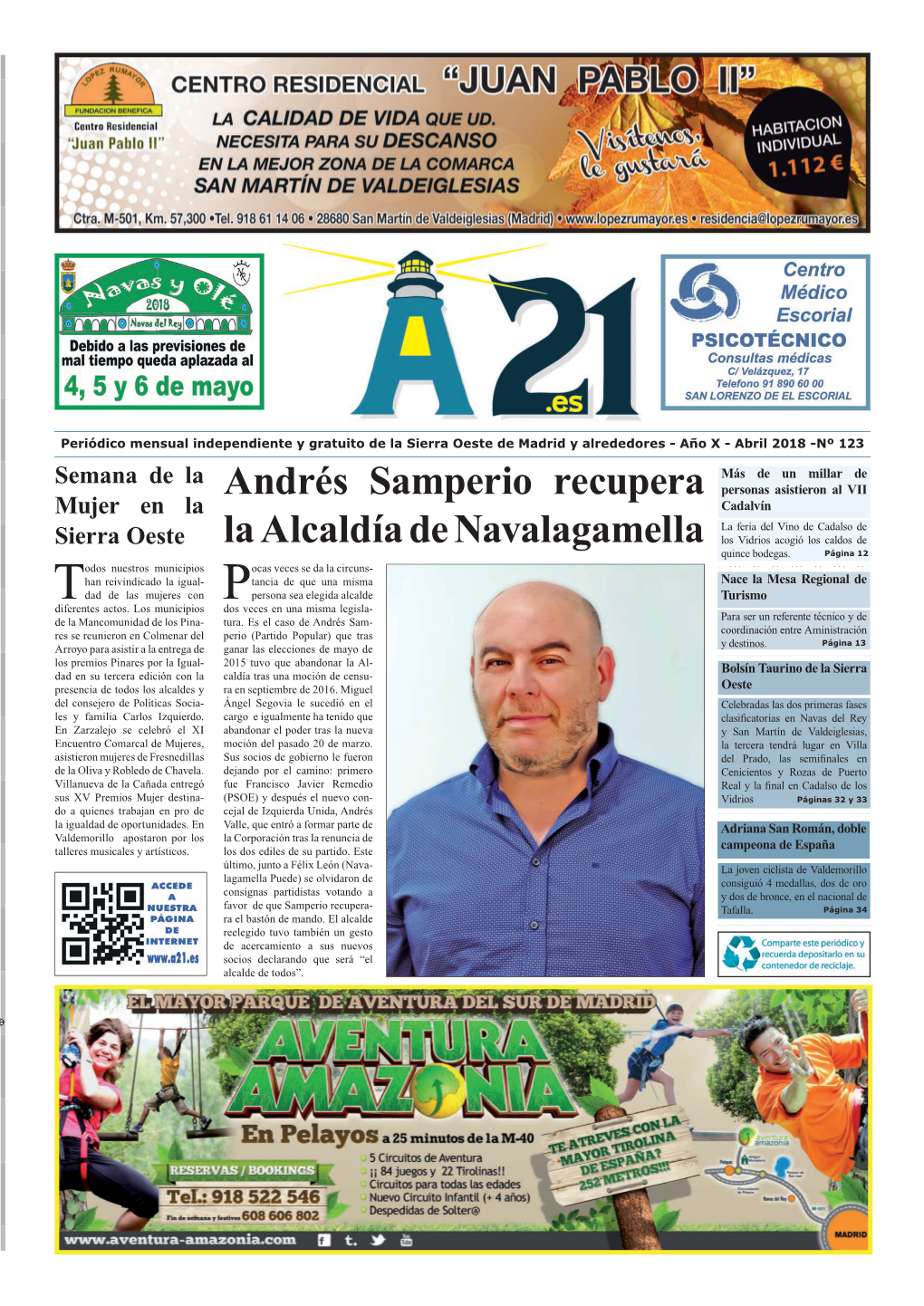 Andrés Samperio Recupera La Alcaldía De Navalagamella