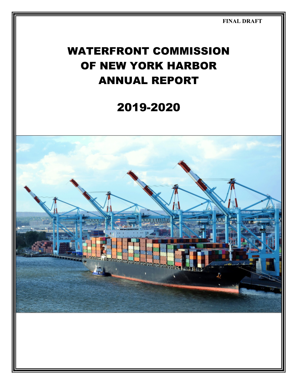 Waterfront Commission of New York Harbor Annual Report