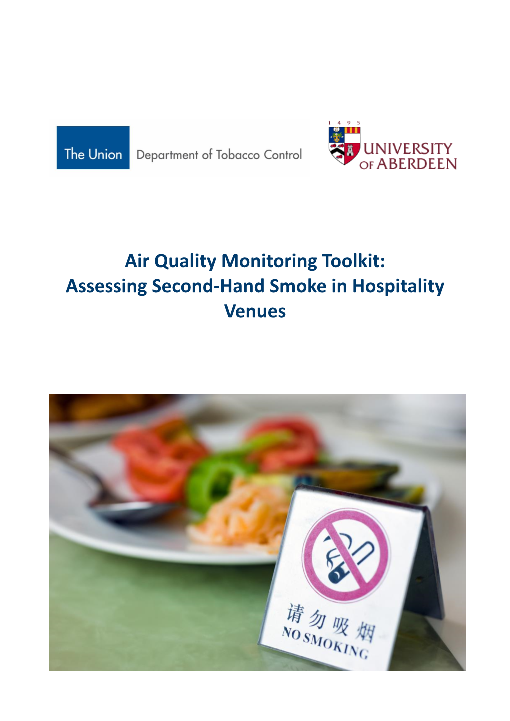 Air Quality Monitoring Toolkit: Assessing Second-Hand Smoke in Hospitality Venues