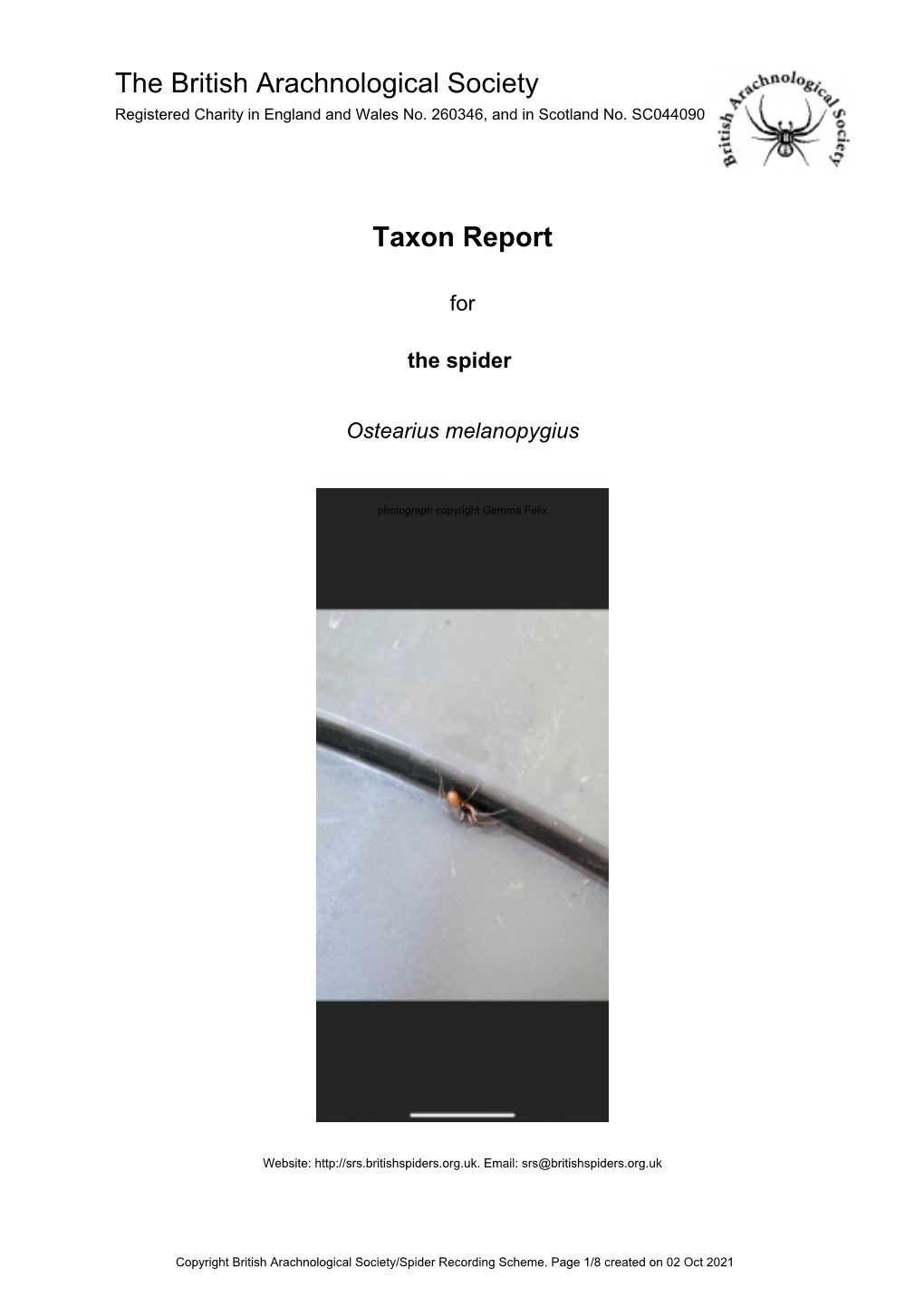 Taxon Report
