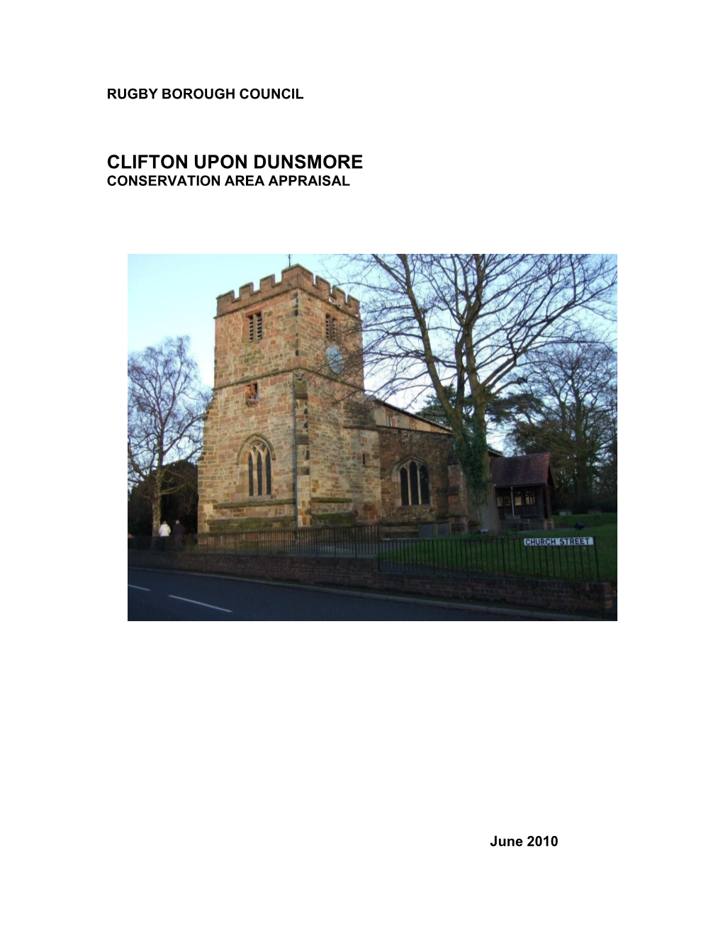 Clifton Upon Dunsmore Conservation Area Appraisal