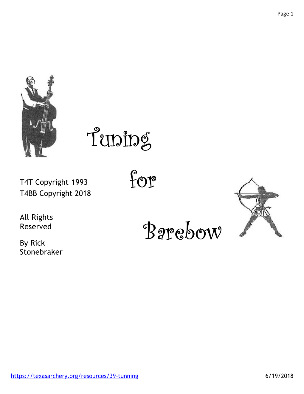 Tuning 4 Barebow