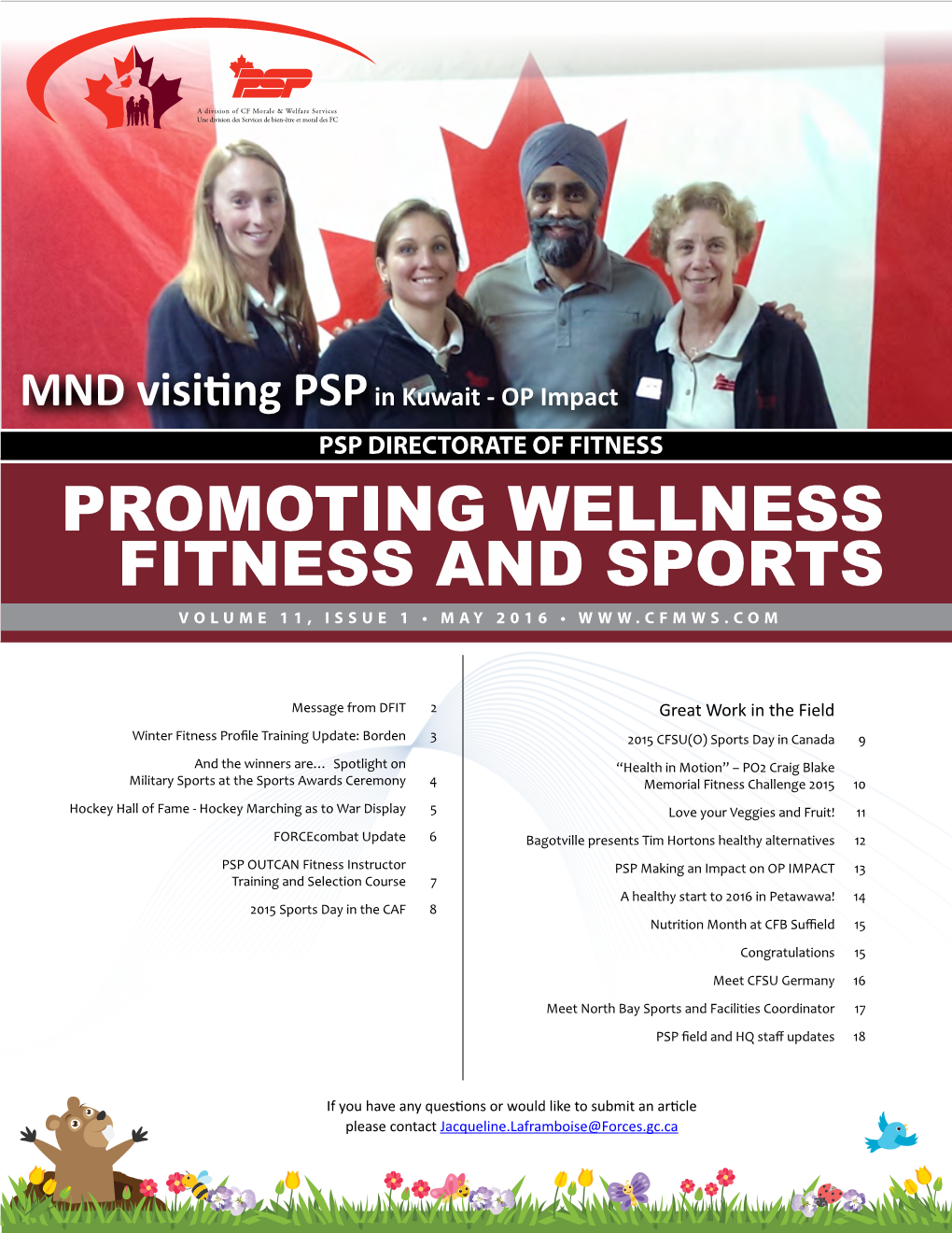 Promoting Wellness Fitness and Sports Volume 11, Issue 1 • May 2016 •