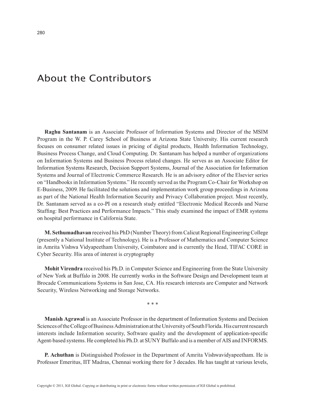 About the Contributors