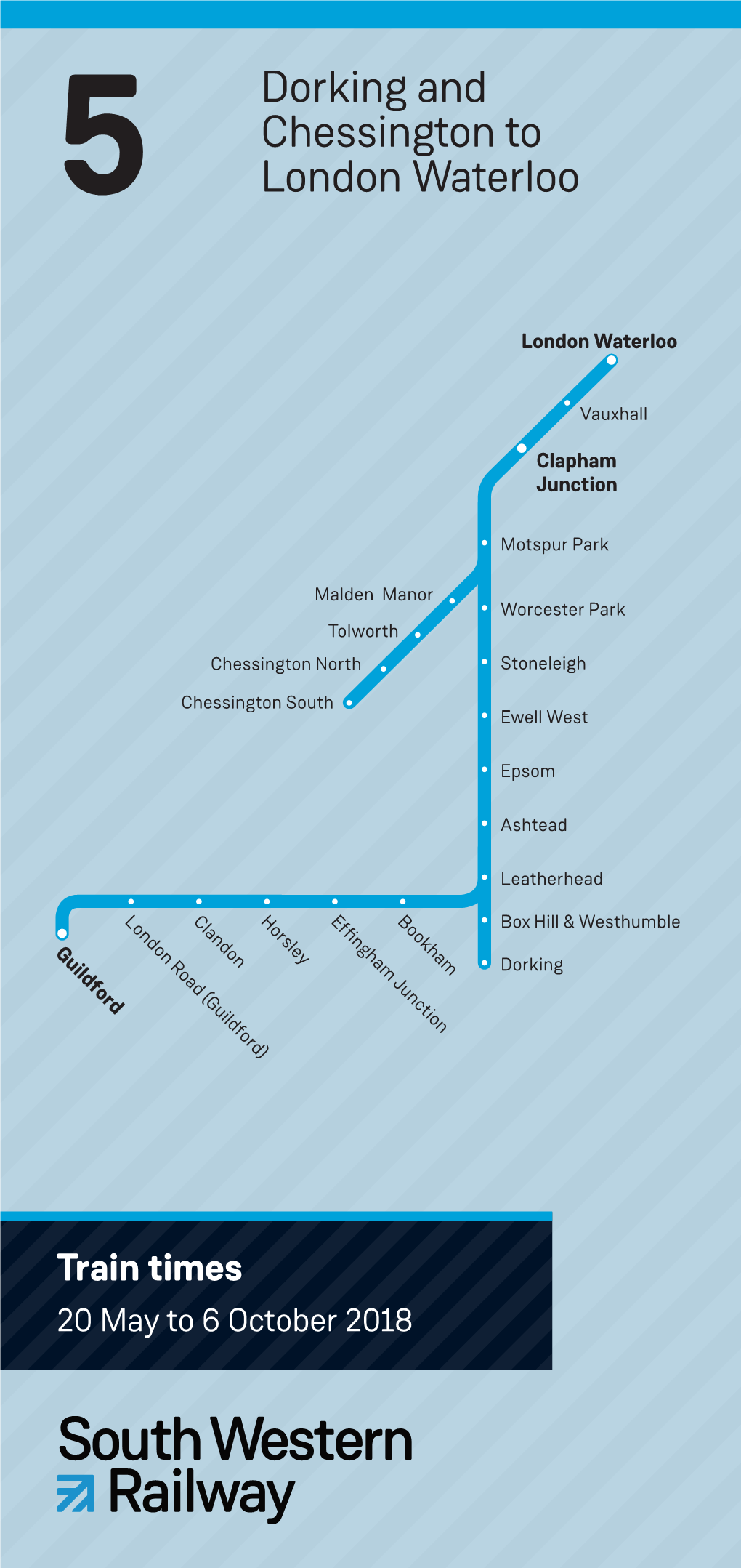 5 Dorking and Chessington to London Waterloo