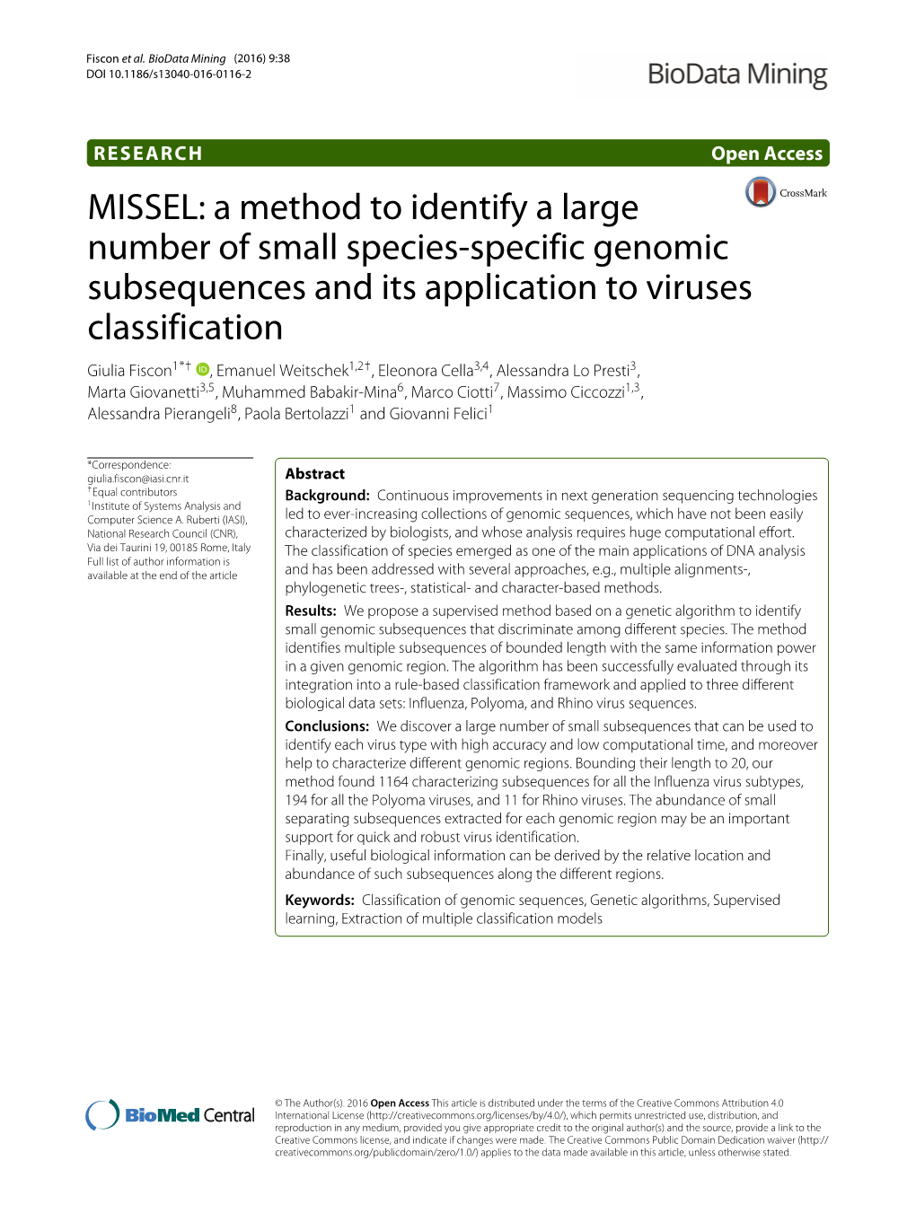 A Method to Identify a Large Number of Small Species-Specific Genomic