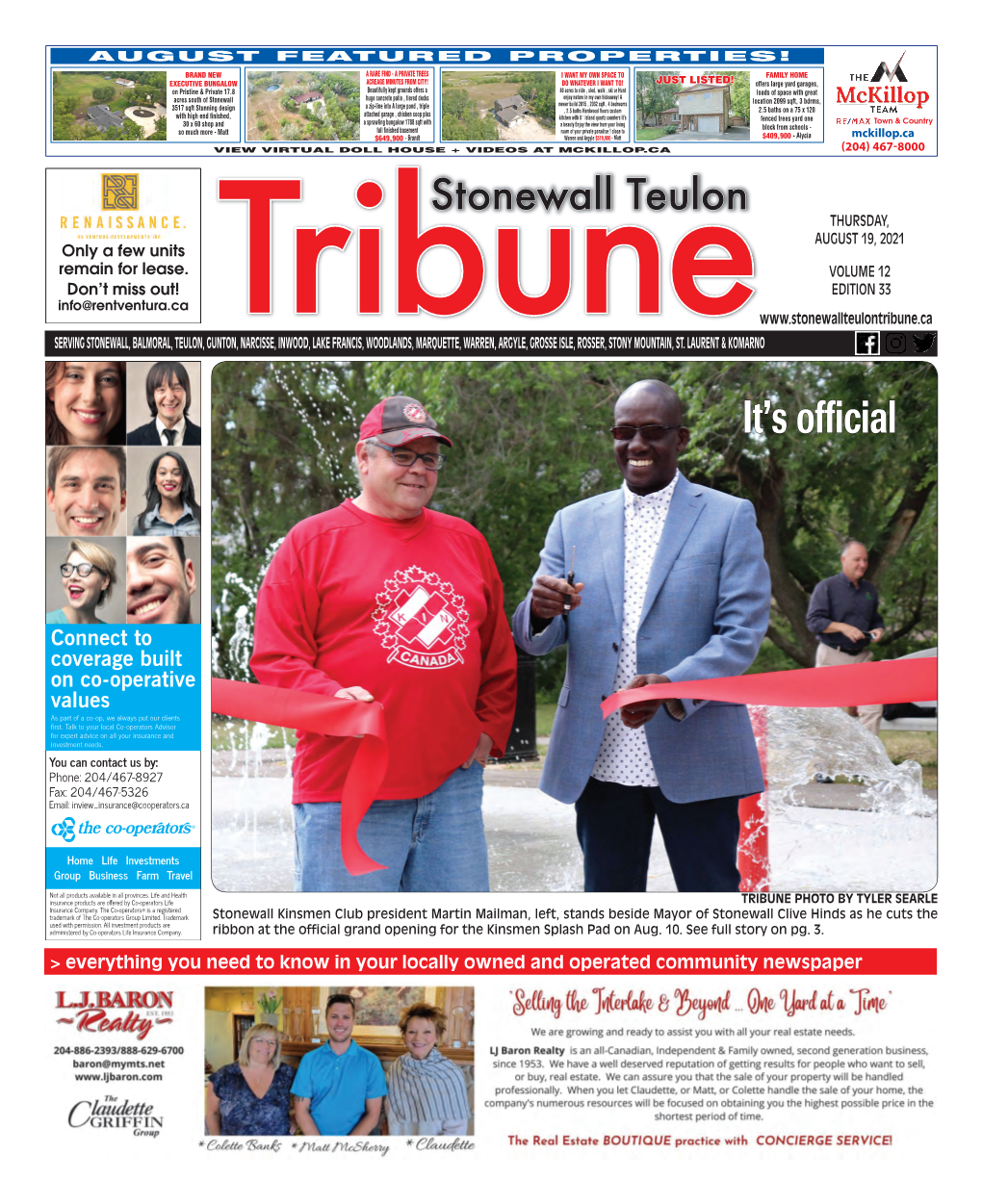 Proofed-Stonewall Tribune 081921.Indd