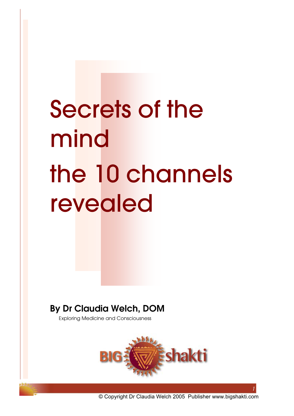 Secrets of the Mind the 10 Channels Revealed