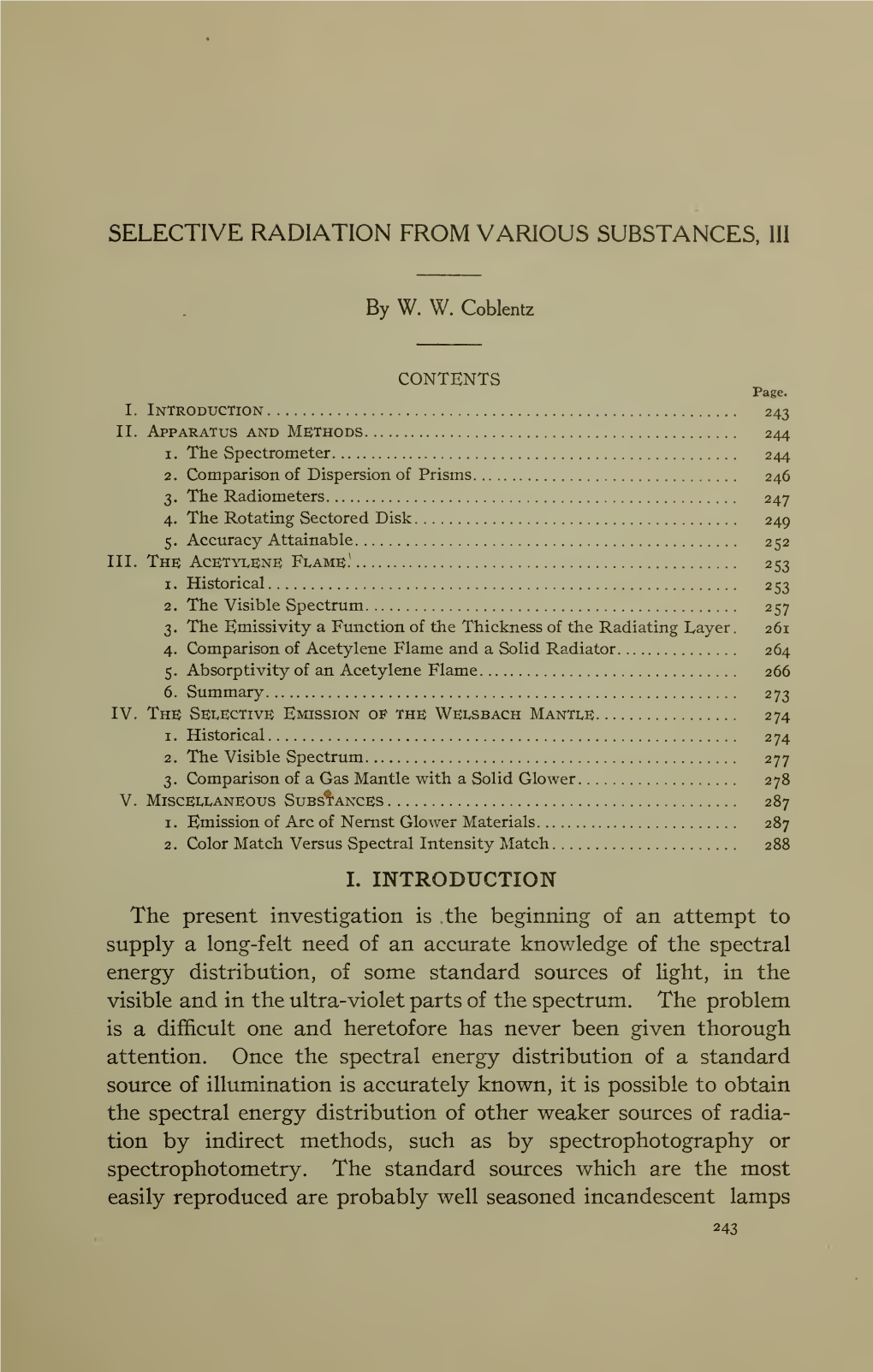 Selective Radiation from Various Substances, Iii