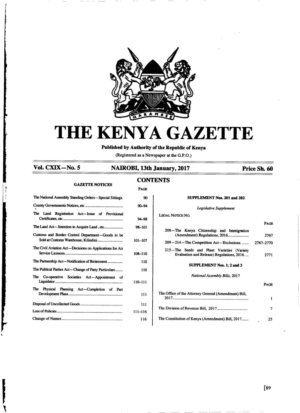 The Kenya Gazette