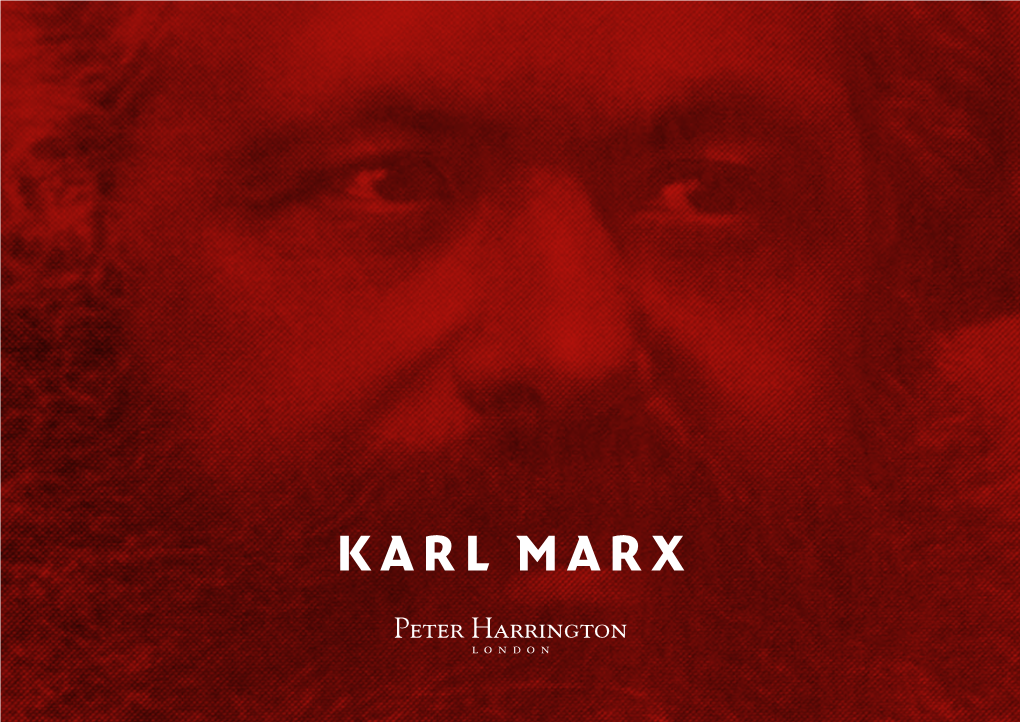 KARL MARX Peter Harrington London Peter Harrington London