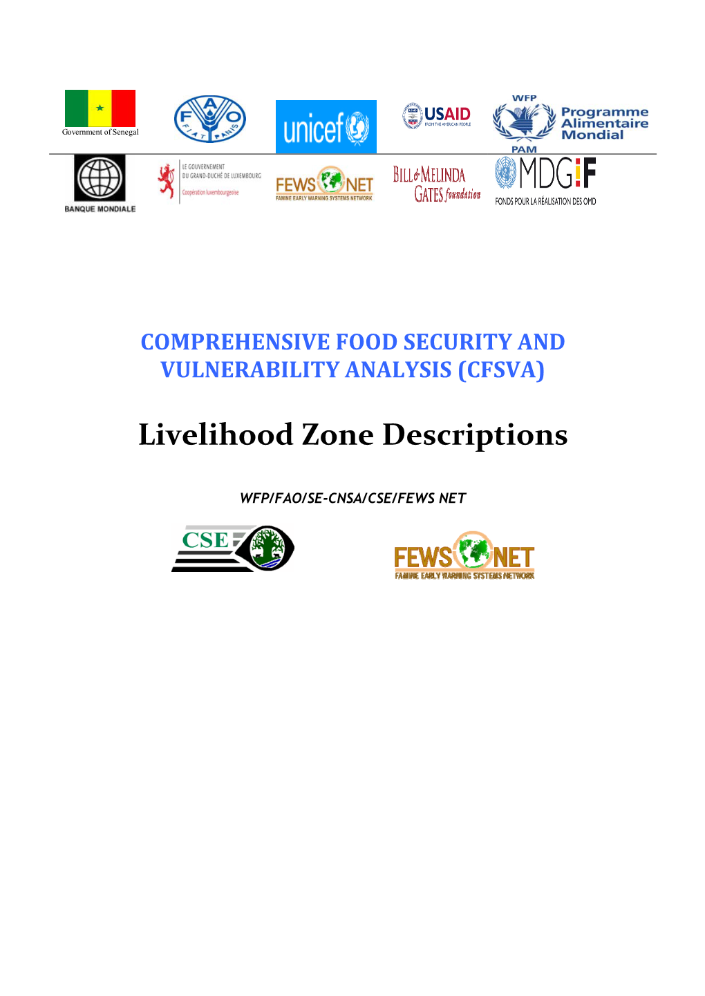 Livelihood Zone Descriptions